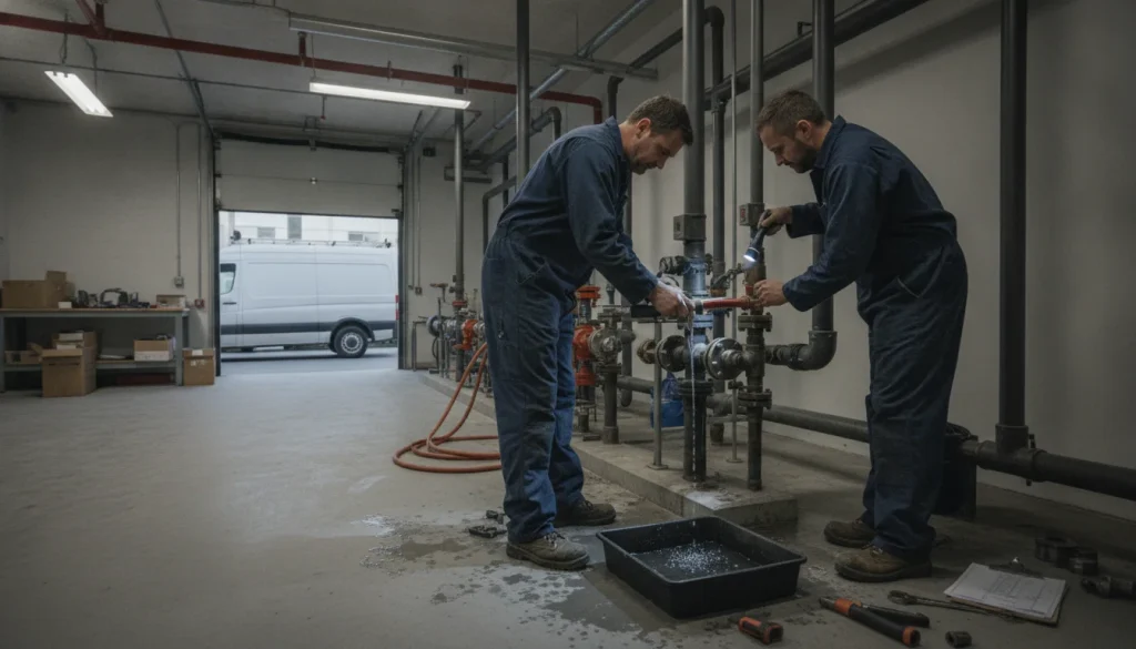After hours commercial plumber in Clayton - clean, modern hero image for Clayton NC Plumber